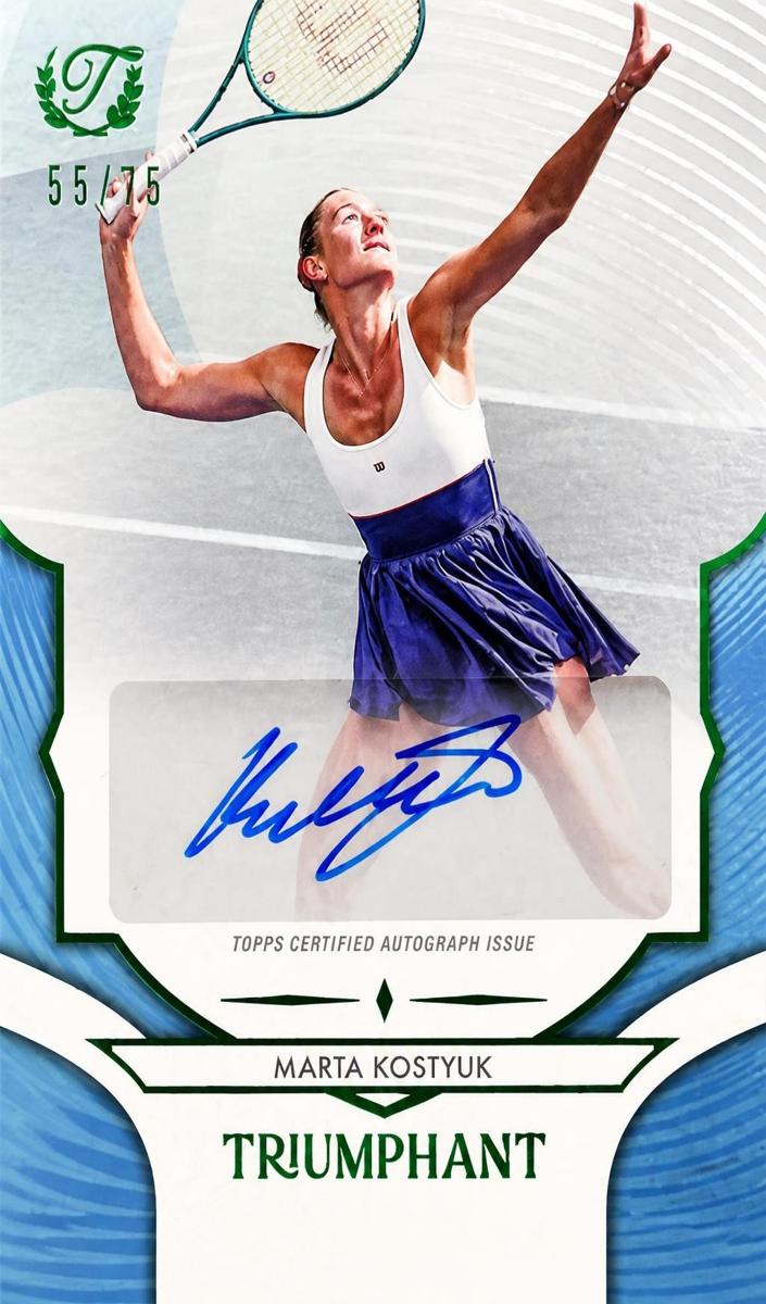 2025 Marta Kostyuk [Hard Court Aqua Blue Foil] #31-A