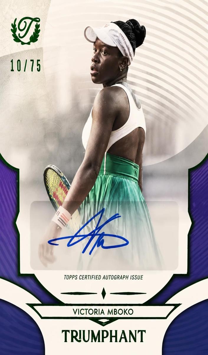 2025 Victoria Mboko [Hard Court Aqua Blue Foil] #75-A