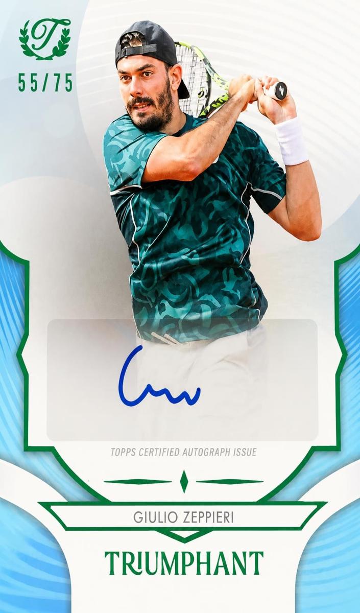 2025 Giulio Zeppieri [Hard Court Blue Foil] #51-A
