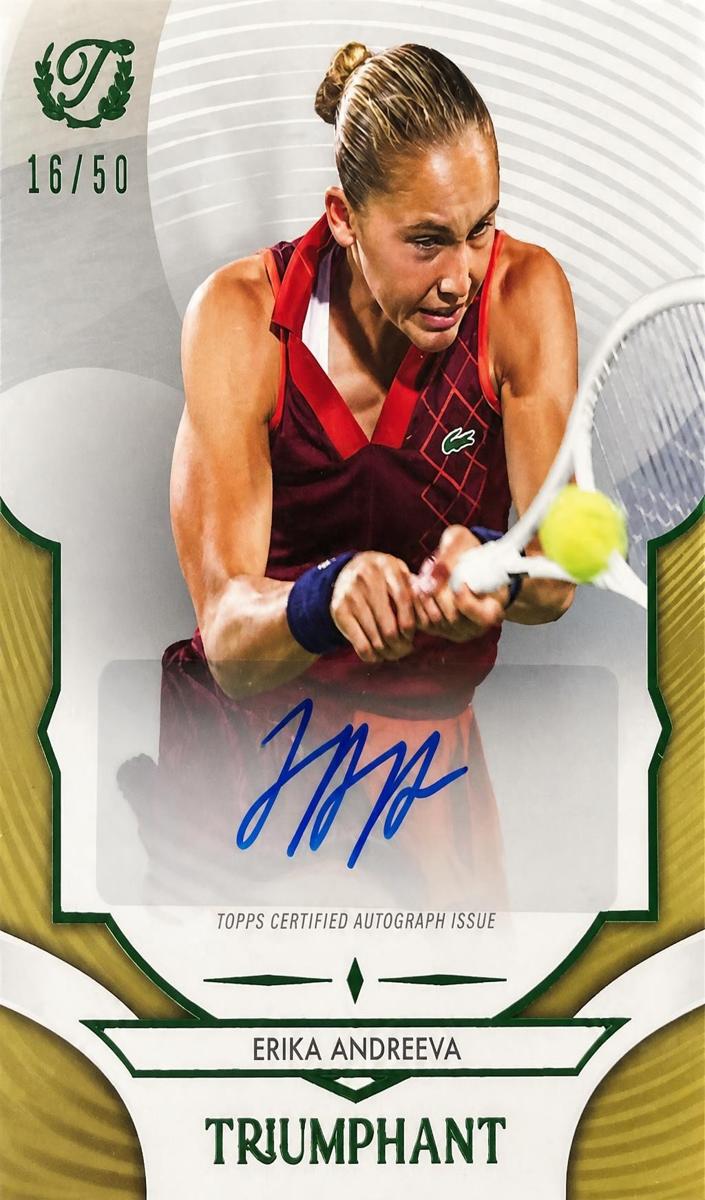 2025 Erika Andreeva [Trophy Gold Foil] #59-A