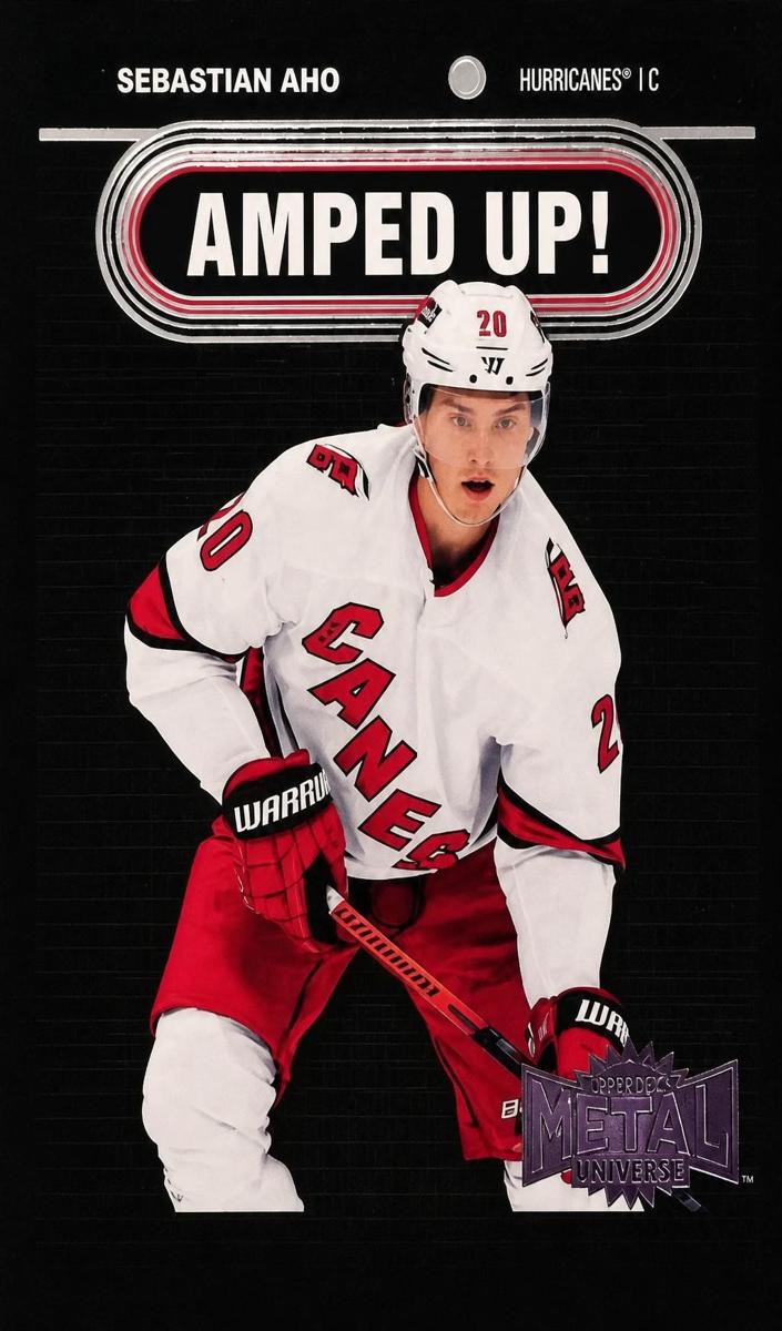 2021 Skybox Metal Universe Sebastian Aho [Gold] #AU-11 card