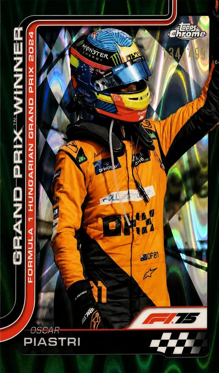 2025 Oscar Piastri [Forest Green RayWave Refractor] #105