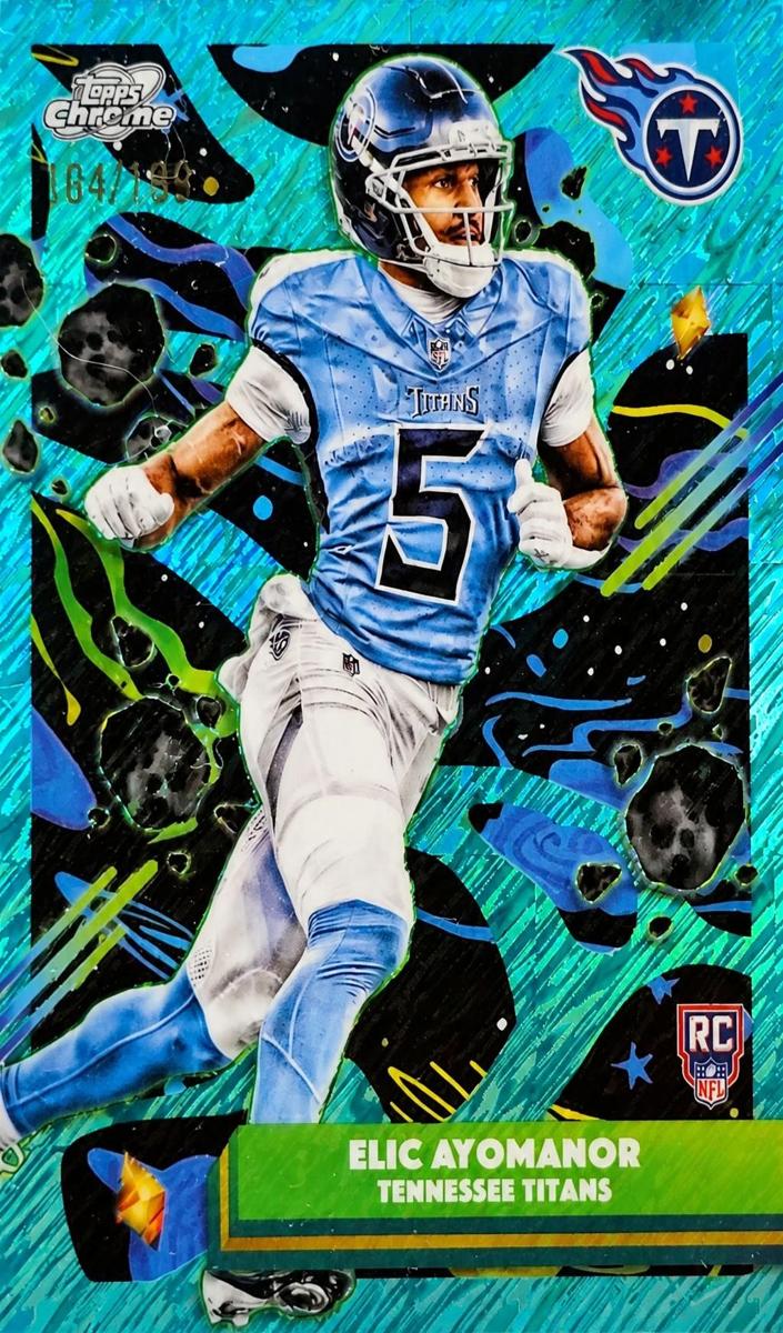 2025 Topps Cosmic Chrome Elic Ayomanor #196 card