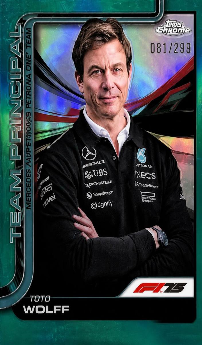 2025 Toto Wolff [Teal Refractor] #195
