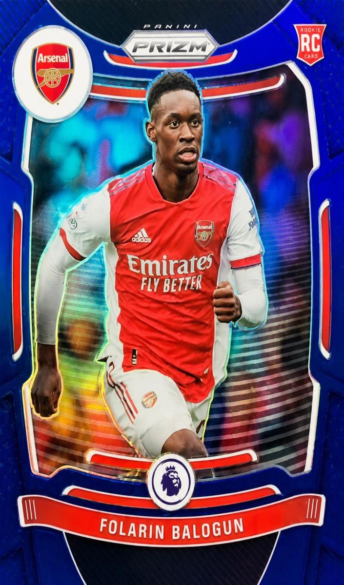 2021 Panini Prizm Premier League Folarin Balogun [Blue] #208 card