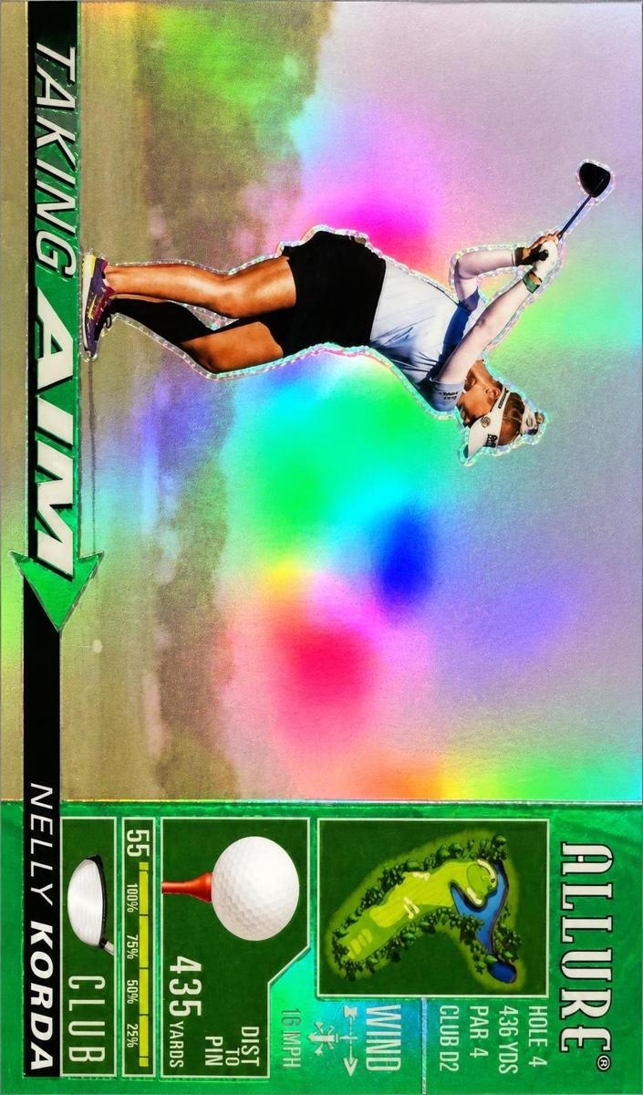 2026 Upper Deck Allure Taking Aim Nelly Korda [Orange] #TA-10 card