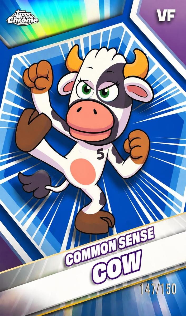 2026 Common Sense Cow [Blue Refractor] #49