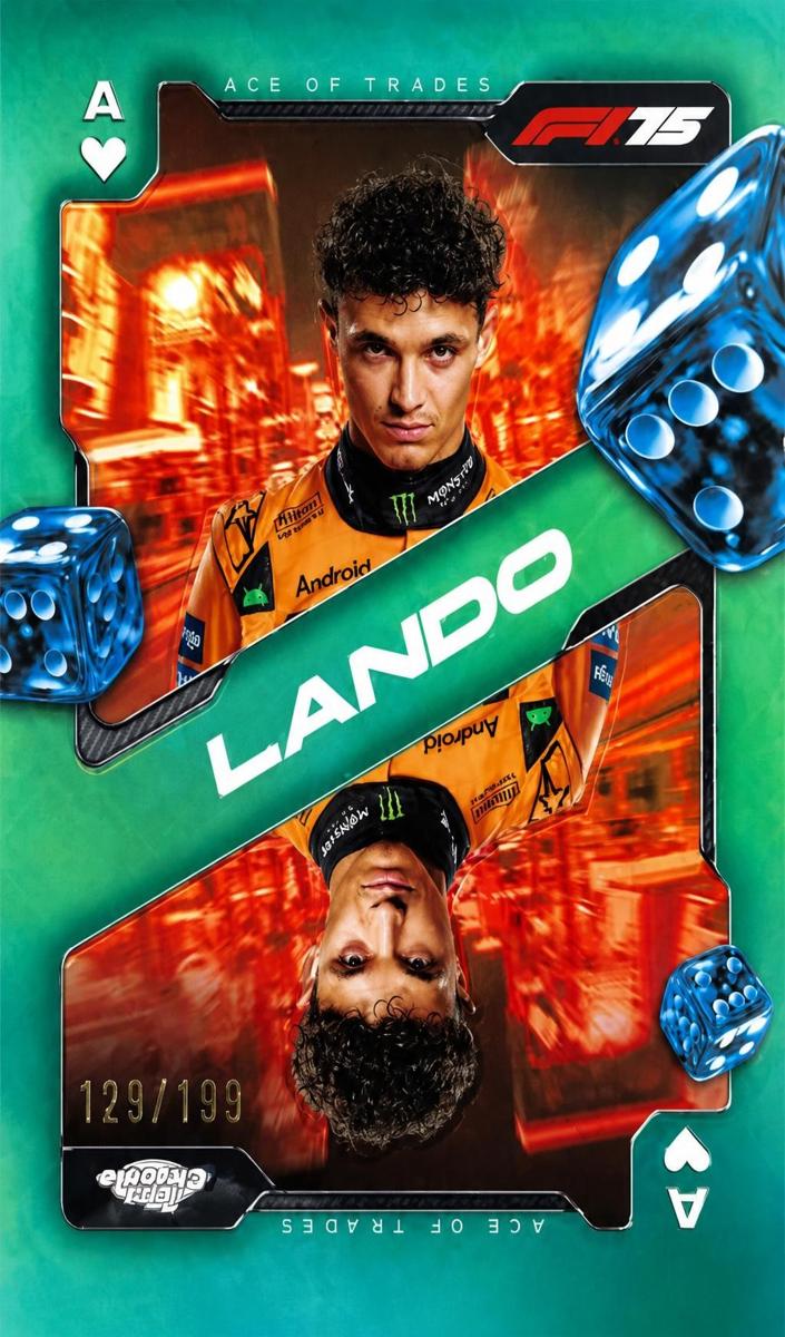 2025 Lando Norris [Aqua Refractor] #SCA-4