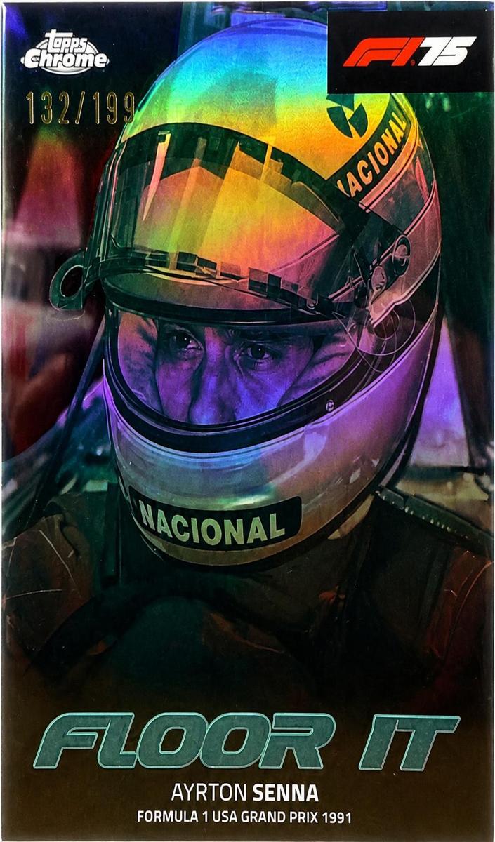 2025 Ayrton Senna [Aqua Refractor] #FI-10