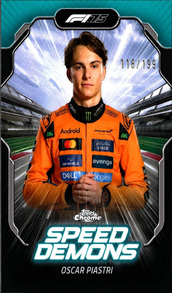2025 Oscar Piastri [Aqua Refractor] #SD-4