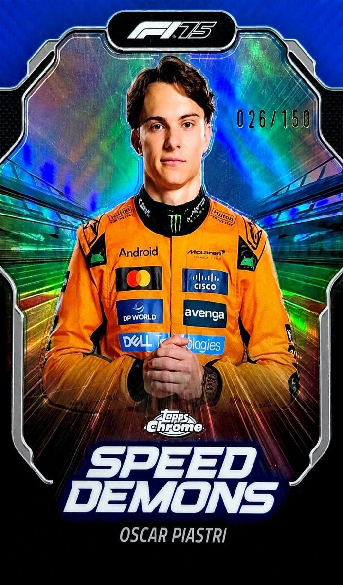 2025 Oscar Piastri [Blue Refractor] #SD-4