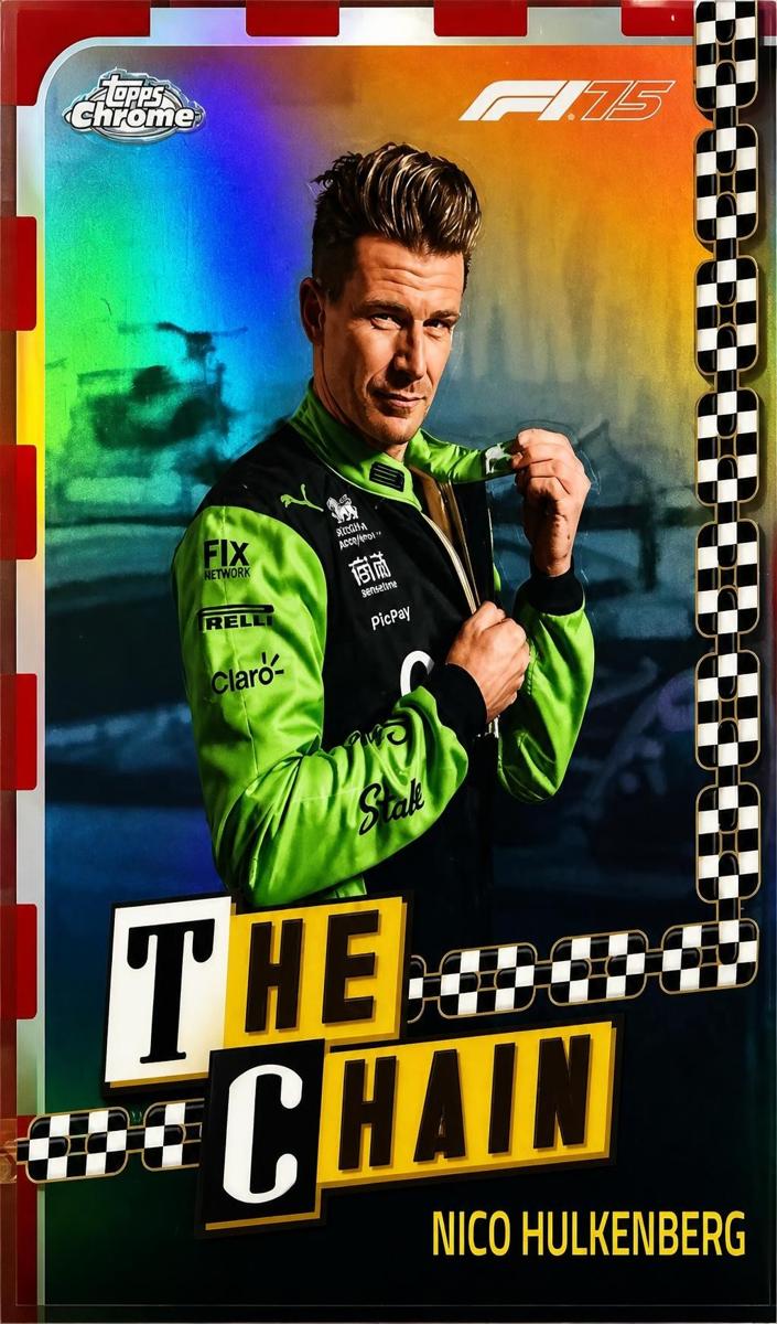 2025 Topps Chrome Formula 1 The Chain Nico Hulkenberg #CH-10 card