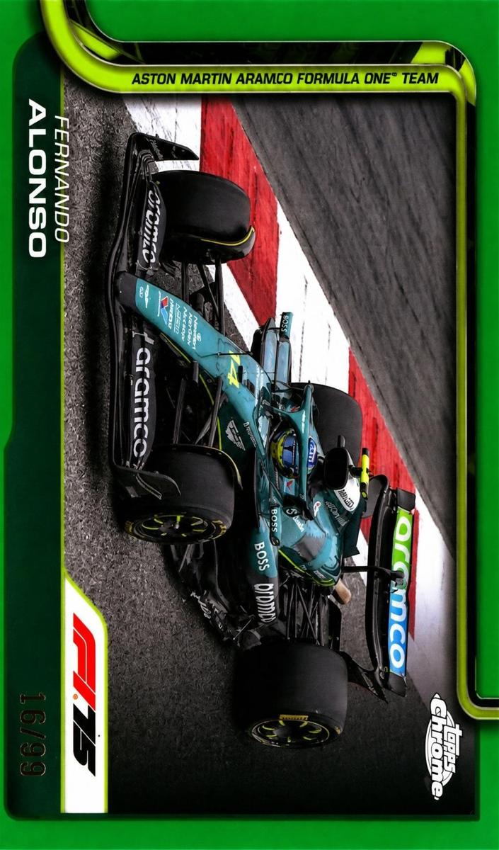 2025 Fernando Alonso [Green Refractor] #81