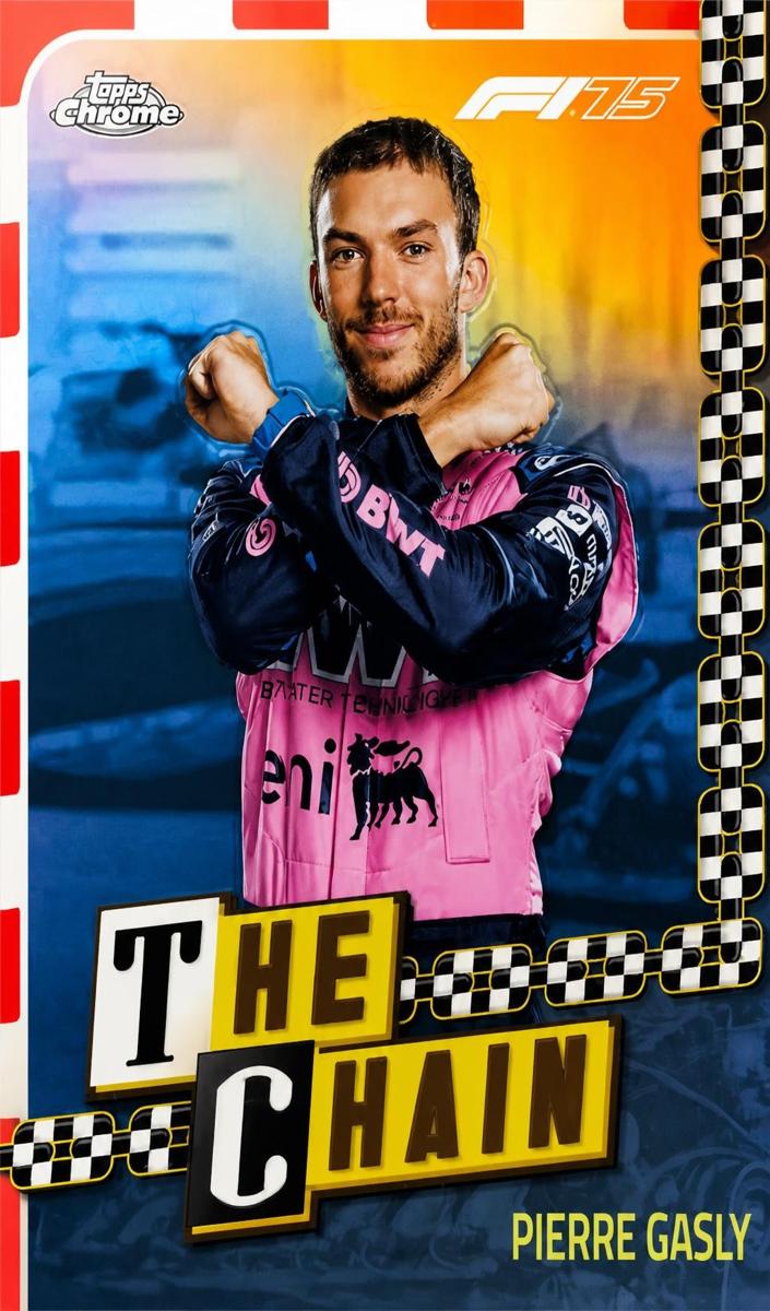 2025 Topps Chrome Formula 1 The Chain Pierre Gasly #CH-8 card