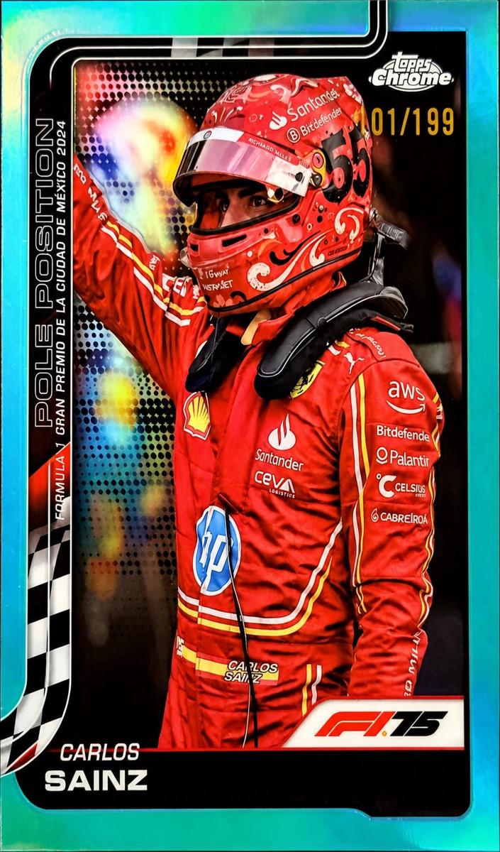 2025 Carlos Sainz [Aqua Refractor] #121