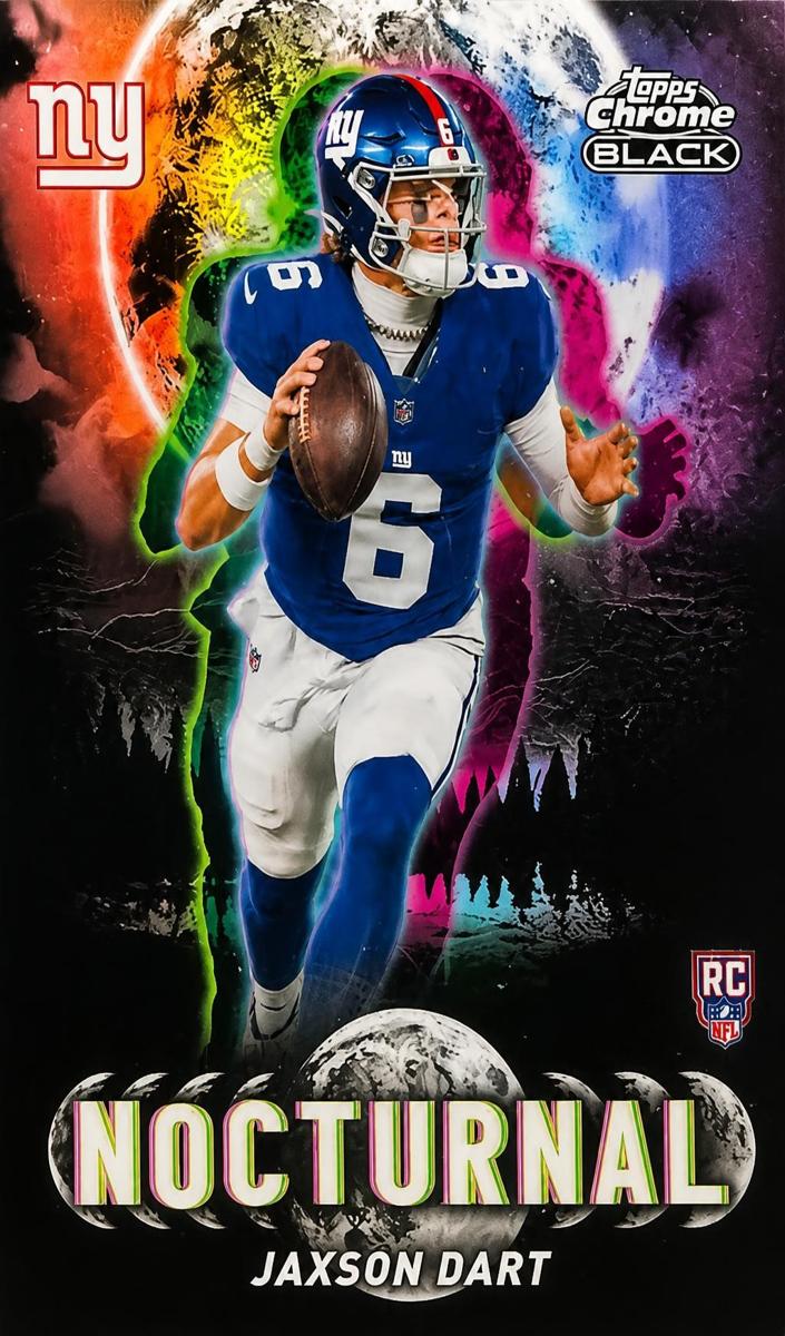 2025 Topps Chrome Black Nocturnal Jaxson Dart #N-15 card