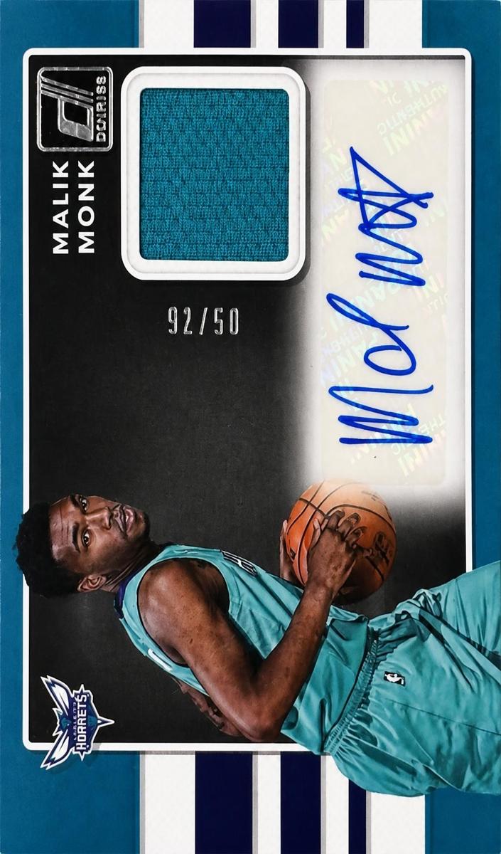 2017 Panini Donruss Malik Monk #RS-MM card