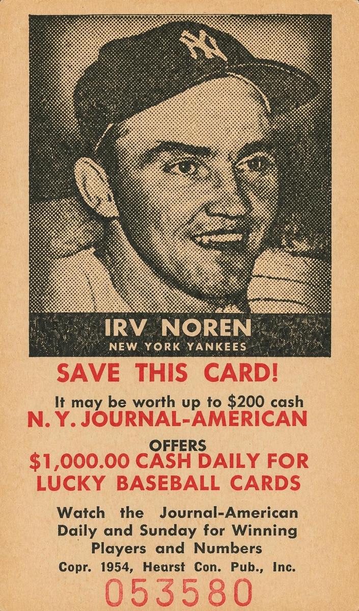 1954 Irv Noren #NNO