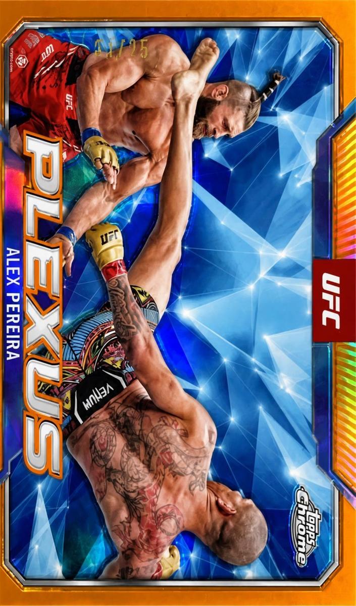 2025 Alex Pereira [Black & Gold Refractor] #PLX-13