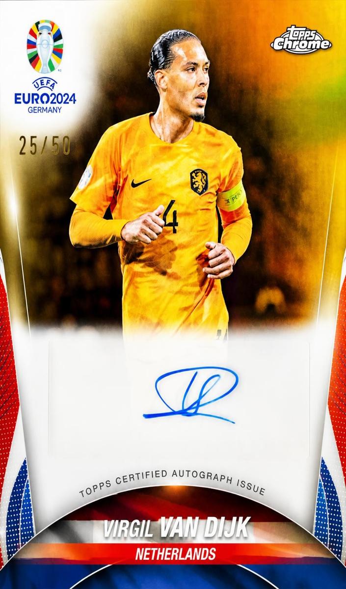 2024 Virgil van Dijk [Gold Refractor] #CA-Vv