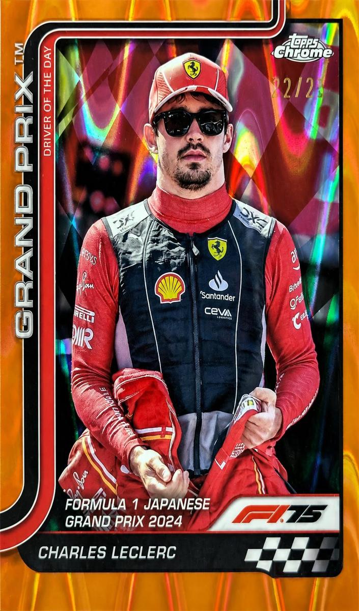2025 Charles Leclerc [Orange RayWave Refractor] #125