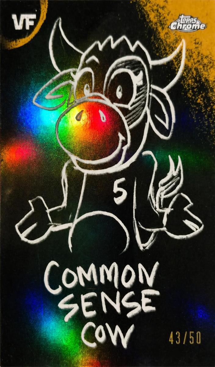 2026 Common Sense Cow [Gold Refractor] #C-8