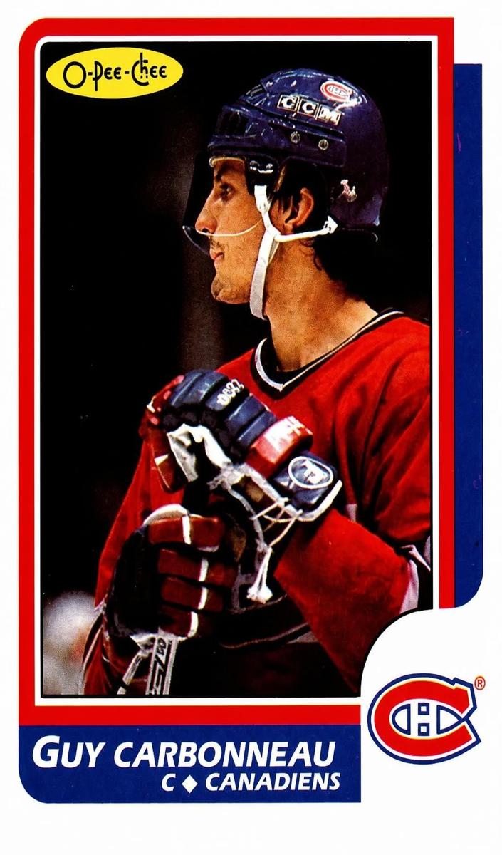 1986 O-Pee-Chee Guy Carbonneau #176 card