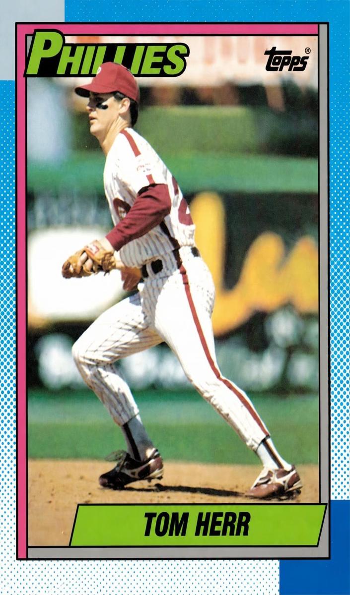 Tom Herr 1990 Topps Baseball