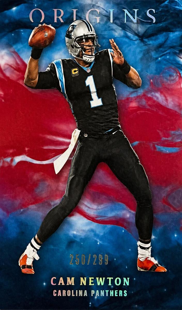 2019 Panini Origins Cam Newton [Gold] #15 card