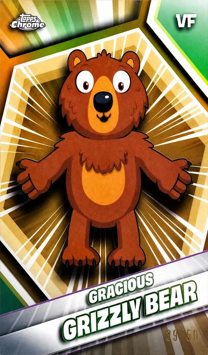 2026 Gracious Grizzly Bear [Gold Refractor] #87