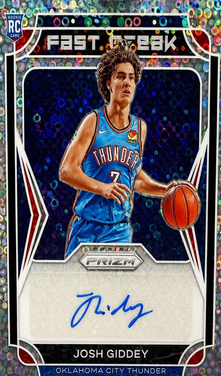 2021 Panini Prizm Fast Break Rookie Autographs Josh Giddey #FBR-JGI card