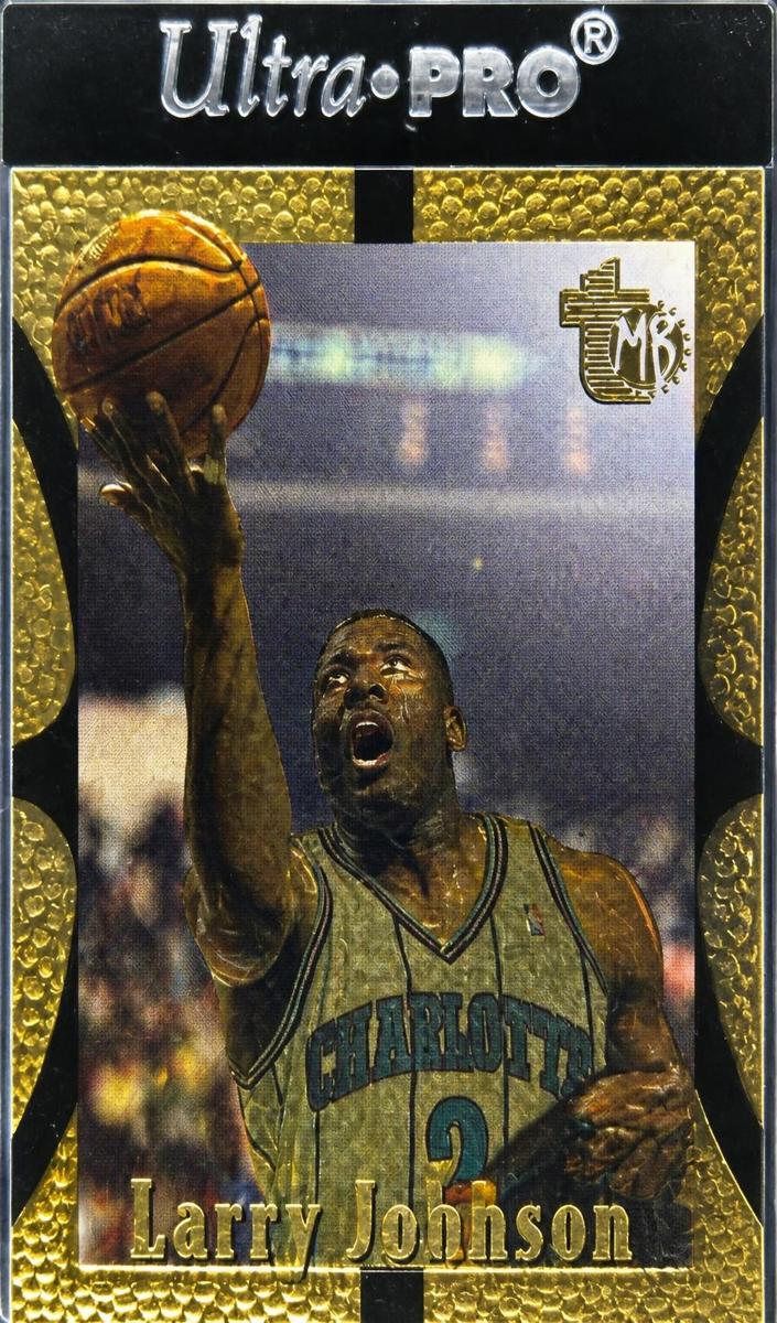 1994 Topps Embossed Larry Johnson #11 card