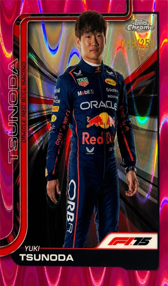 2025 Topps Chrome Formula 1 Yuki Tsunoda #2 card