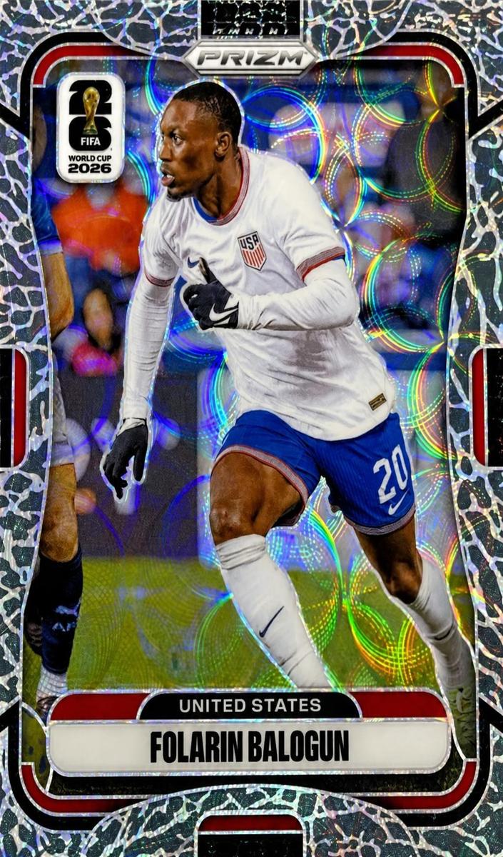 2026 Panini Prizm FIFA World Cup Folarin Balogun [Elephant] #438 card