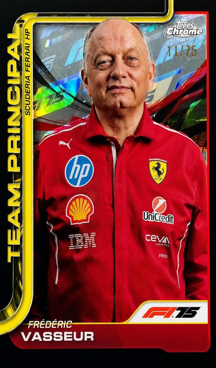2025 Frederic Vasseur [F1 75th Anniversary Refractor] #193