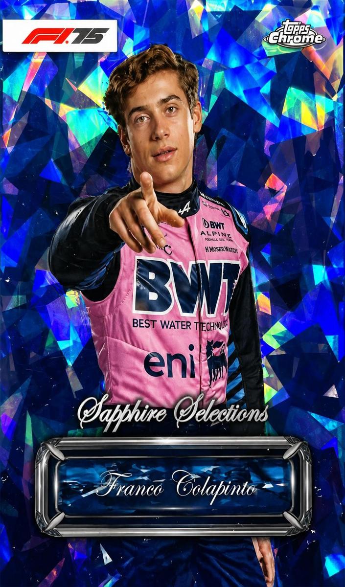 2025 Topps Chrome Sapphire Formula 1 Selections Franco Colapinto #SS-8 card