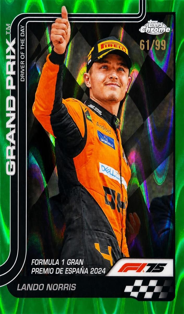 2025 Lando Norris [Green RayWave Refractor] #131