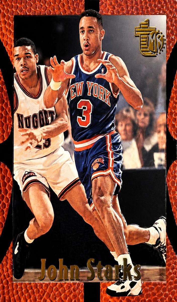 1994 Topps Embossed John Starks #66 card