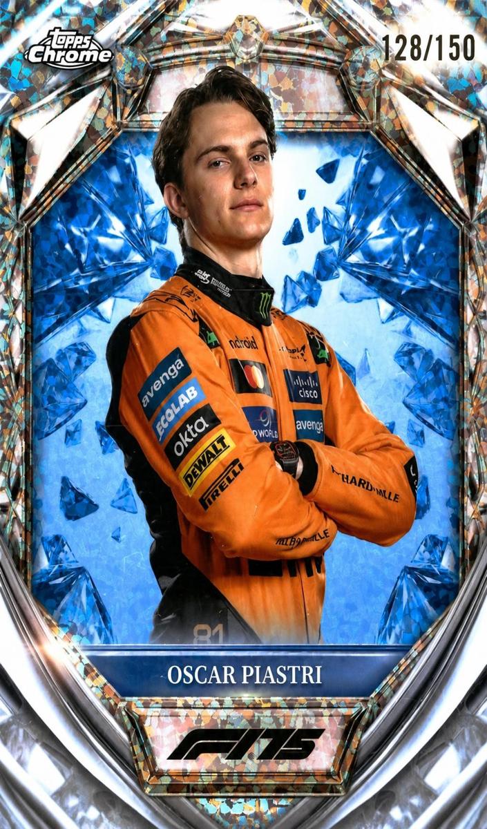 2025 Oscar Piastri [Blue Mini-Diamond Refractor] #D75-6