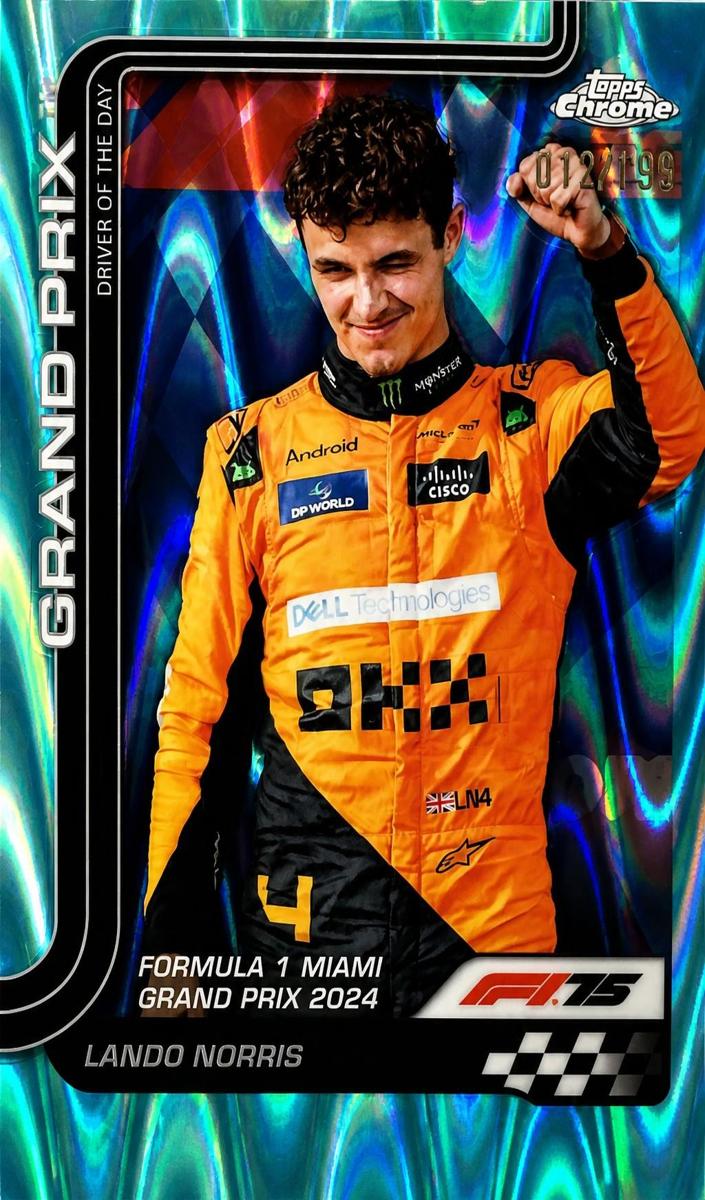 2025 Lando Norris [Aqua RayWave Refractor] #127