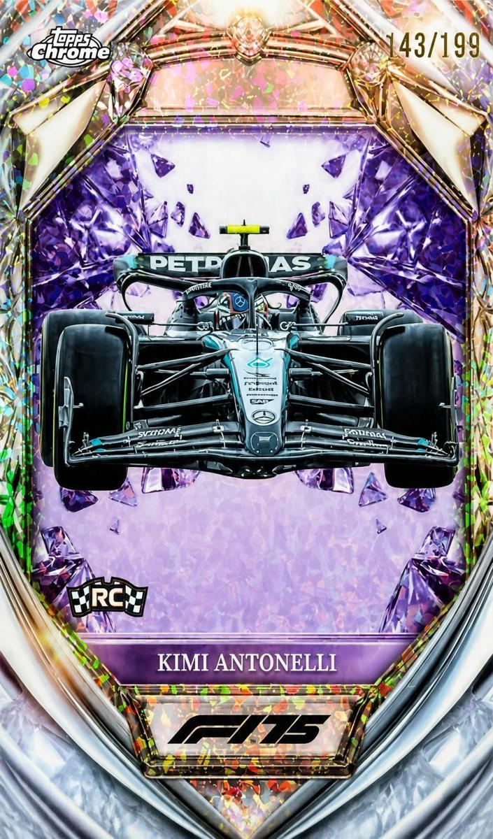 2025 Kimi Antonelli [Purple Mini-Diamond Refractor] #D75-28