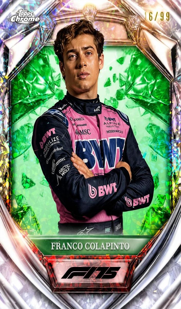 2025 Franco Colapinto [Green Mini-Diamond Refractor] #D75-15