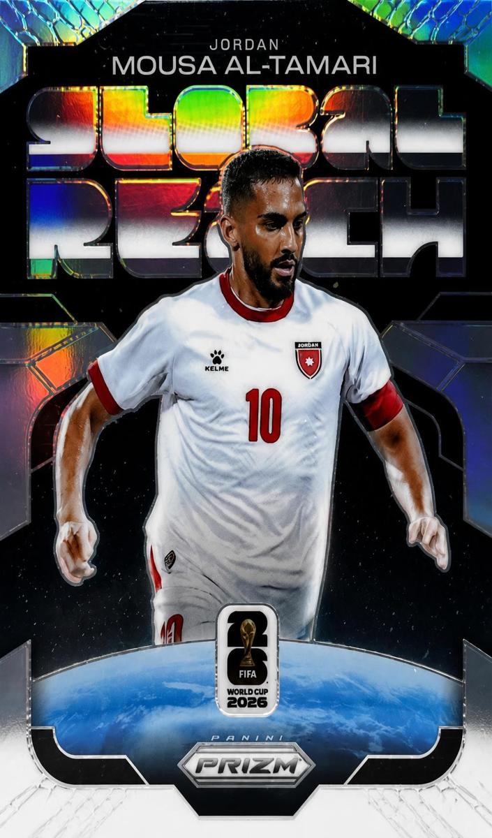 2026 Panini Prizm FIFA World Cup Mousa Al-Tamari #12 card