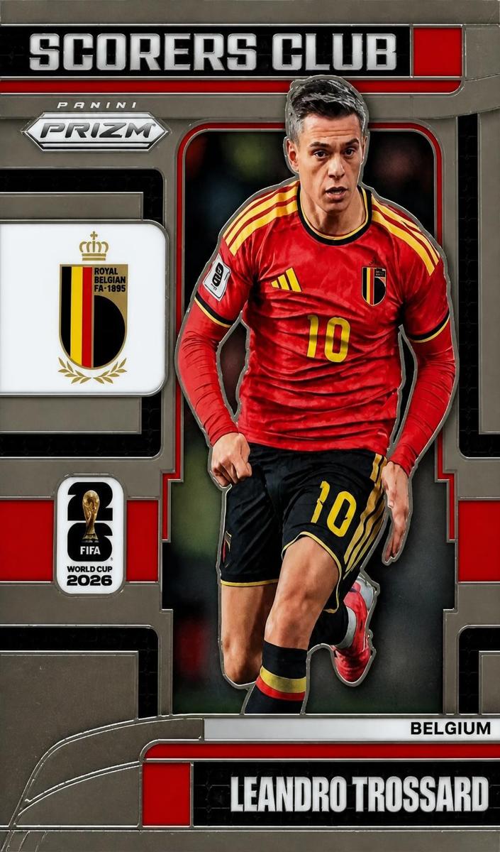 2026 Panini Prizm FIFA World Cup Leandro Trossard #14 card