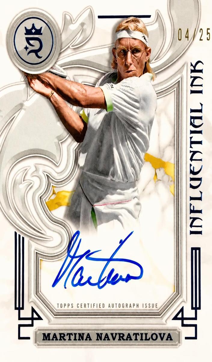 2024 Topps Royalty Influential Ink Autograph Martina Navratilova #I-MN card