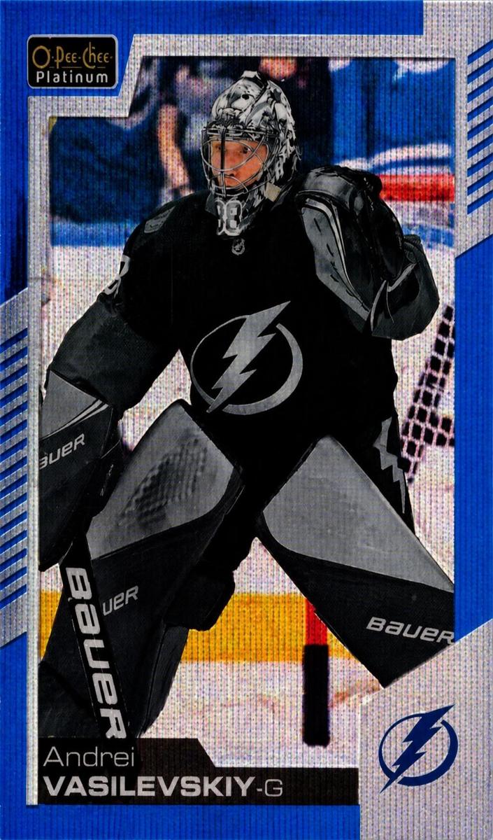 2020 O-Pee-Chee Platinum Andrei Vasilevskiy [Blue Surge] #43 card