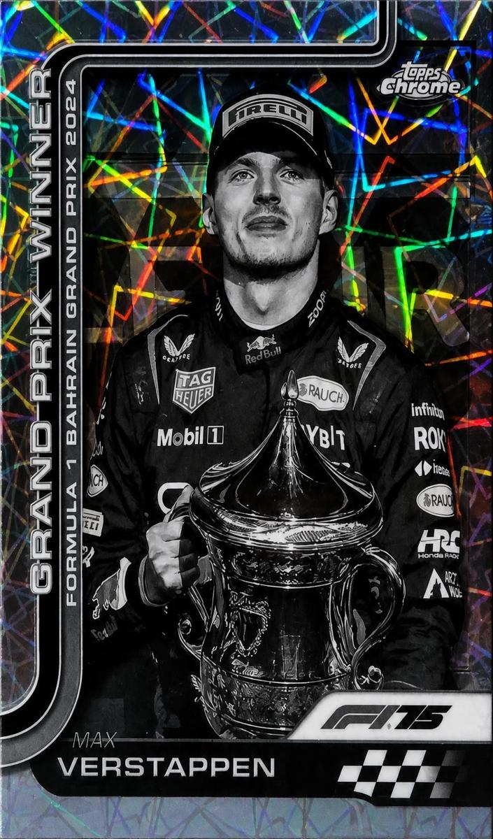 2025 Max Verstappen [Black and White Lazer Refractor] #93