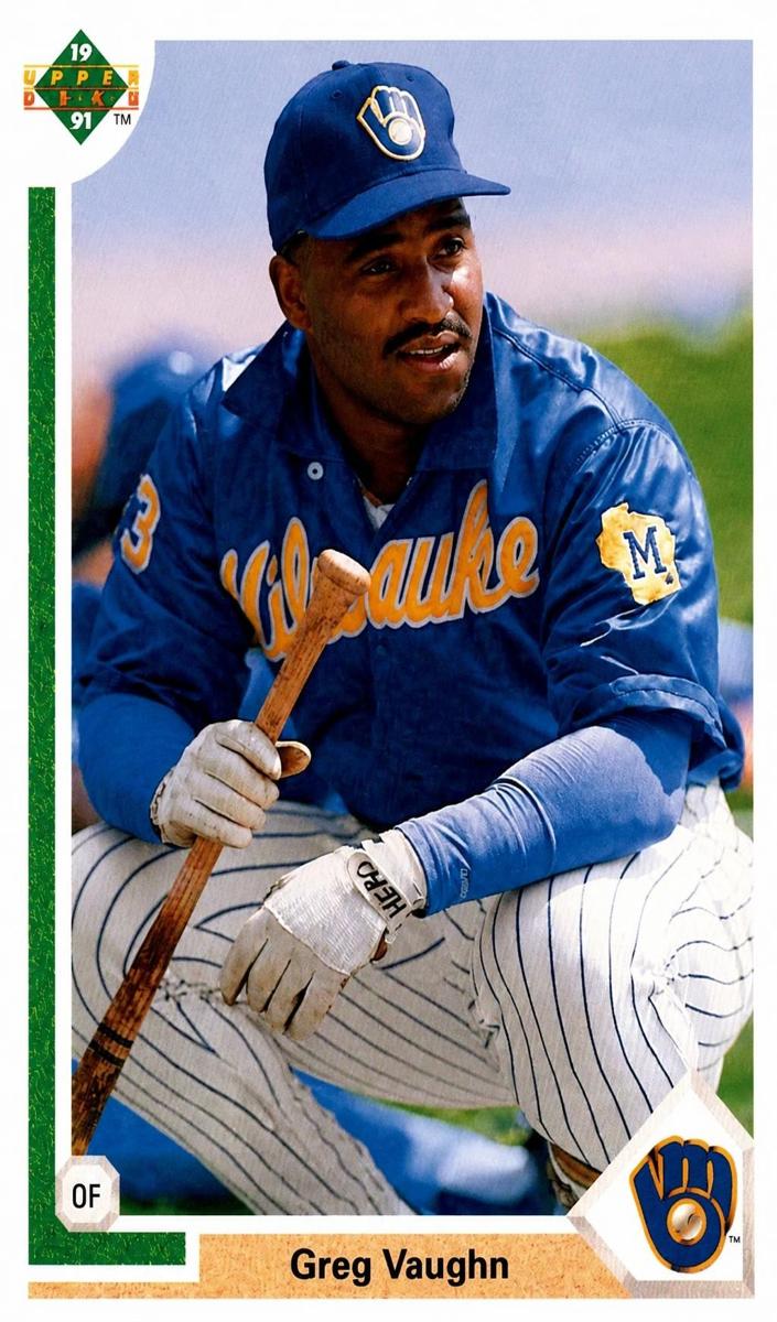 1991 Upper Deck Greg Vaughn #526 card