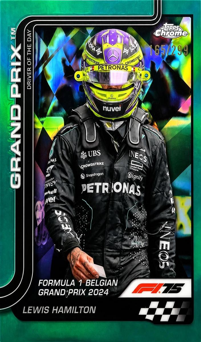 2025 Lewis Hamilton [Teal Refractor] #135