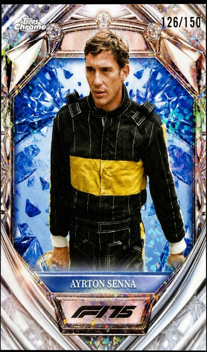2025 Ayrton Senna [Blue Mini-Diamond Refractor] #D75-50